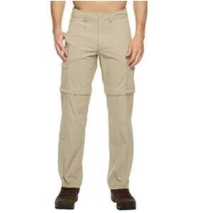 Royal Robbins Men's 32 Khaki Wilder Zip Off Pants Cargo Outdoor Hiking O5-1